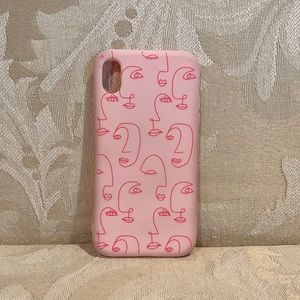 Abstract face iPhone case